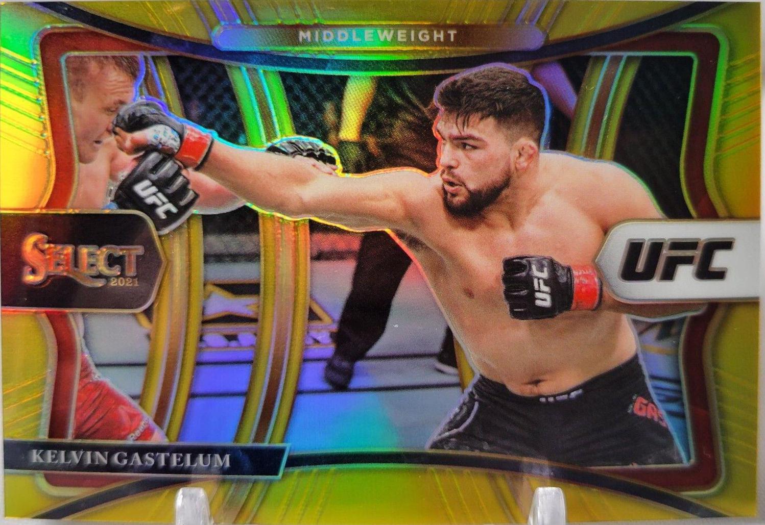 Kelvin Gastelum 2021 Panini Select UFC Premier Level #167 Gold