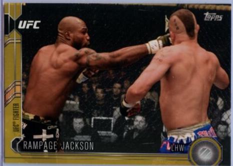 Quinton Jackson 2015 Topps UFC Chronicles Base #41 Gold