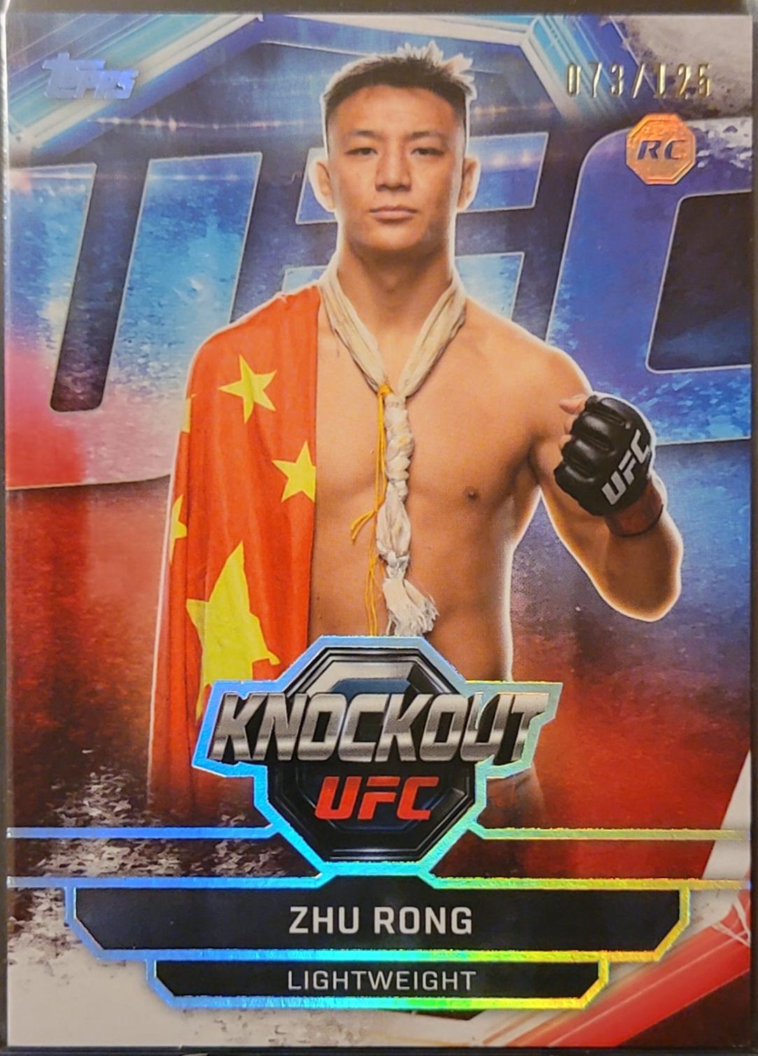 Zhu Rong 2026 Topps Knockout UFC Base #94 Holo Silver