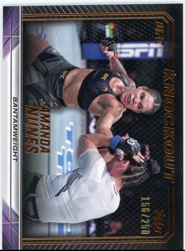Amanda Nunes 2024 Topps Knockout UFC Base #24 Bronze