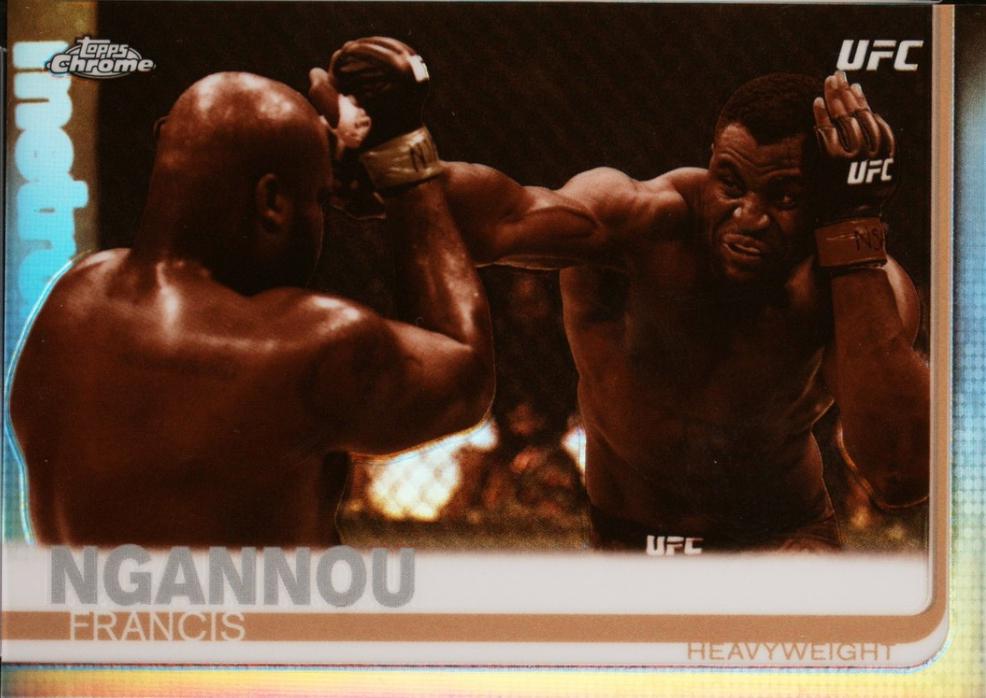 Francis Ngannou 2019 Topps Chrome UFC Base #55 Sepia