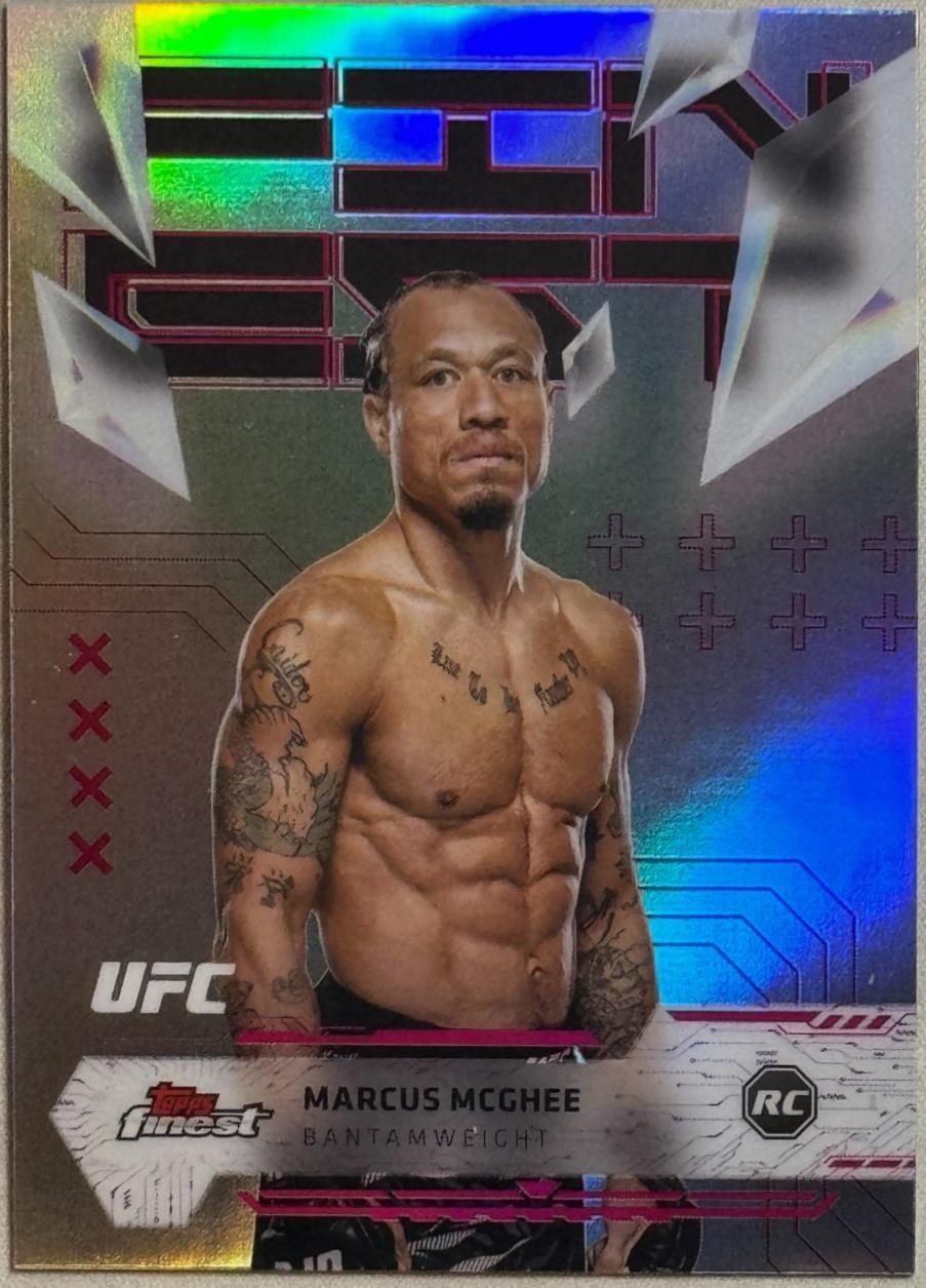 Marcus McGhee 2025 Topps Finest UFC Base Uncommon #137 Refractor