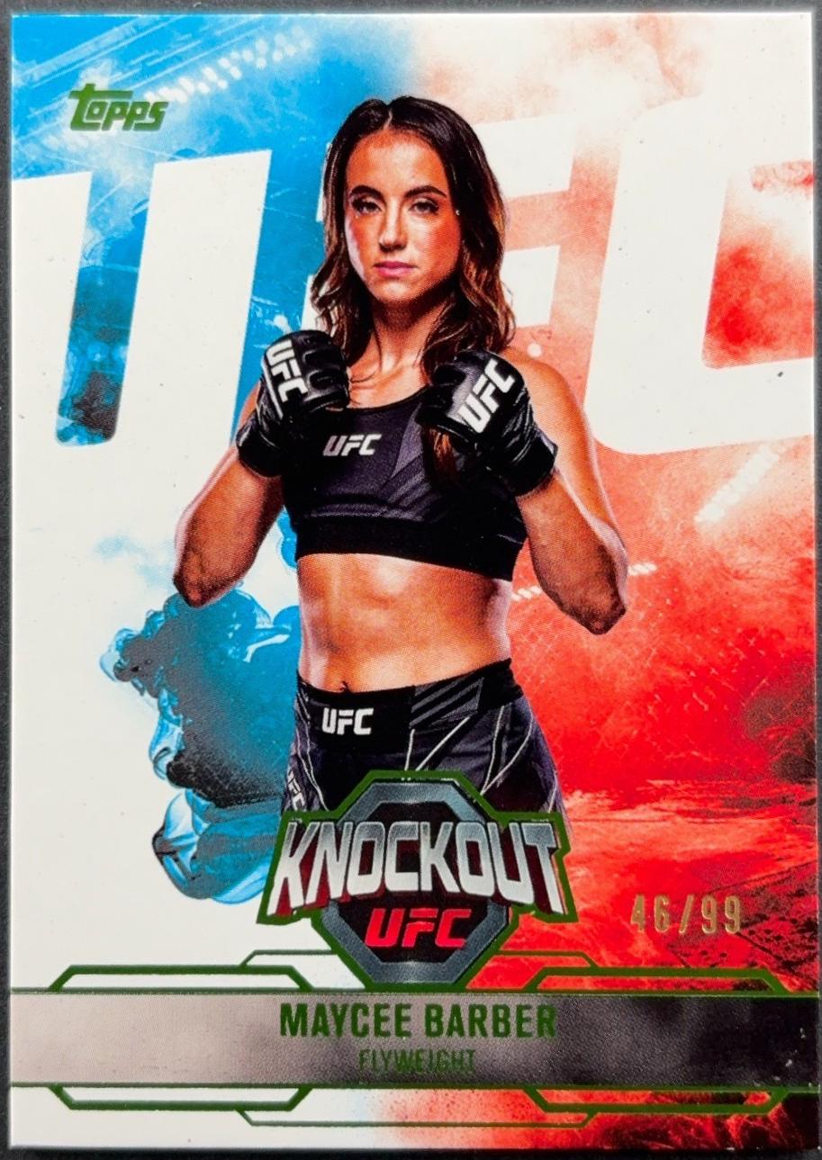 Maycee Barber 2025 Topps Knockout UFC Base #78 Lime Green