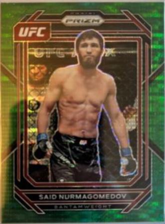 Said Nurmagomedov 2023 Panini Prizm UFC Base #104 Green Pulsar