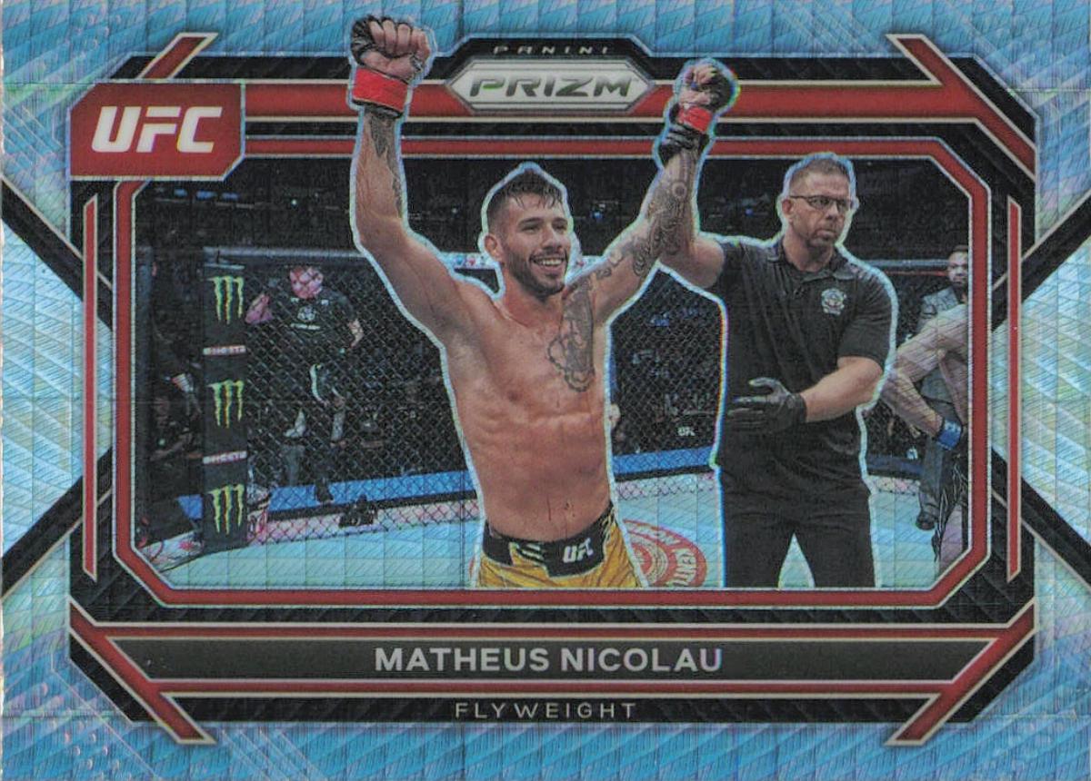 Matheus Nicolau 2023 Panini Prizm UFC Base #47 Hyper