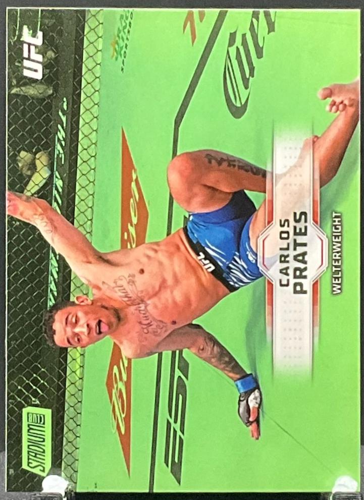 Carlos Prates 2026 Topps Stadium Club UFC Base #51 Lime Green