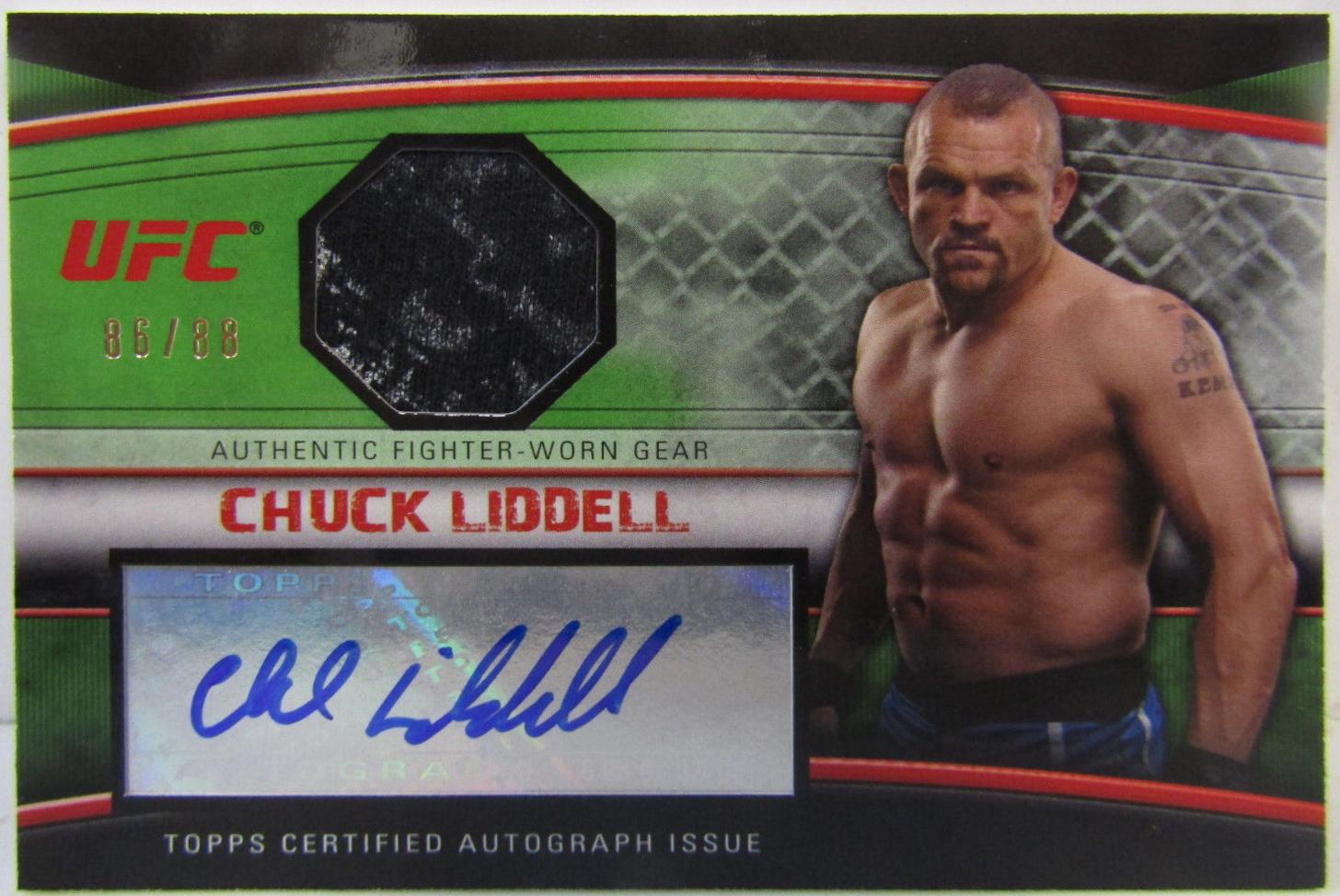 Chuck Liddell 2010 Topps UFC Knockout Autographs #A-CL Green