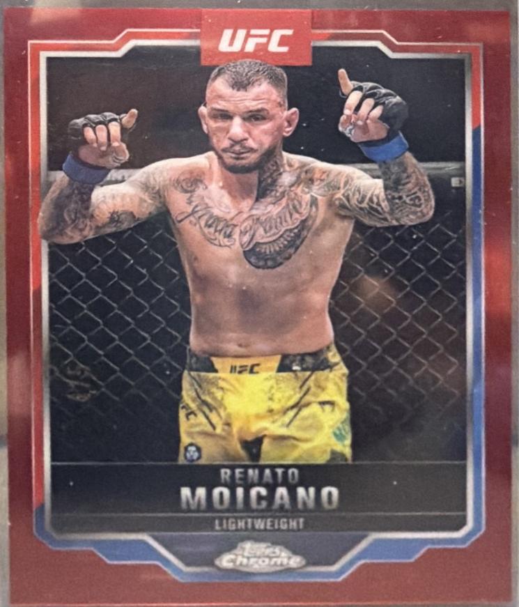 Renato Moicano 2025 Topps Chrome Sapphire UFC Base Sapphire #174 Red Sapphire