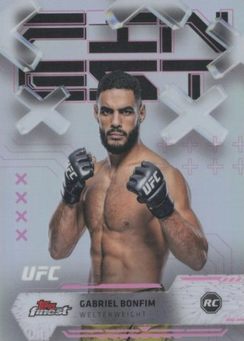 Gabriel Bonfim 2025 Topps Finest UFC Base Common #63 Black Refractor