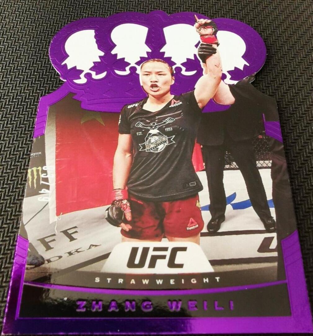 Zhang Weili 2021 Panini Chronicles UFC Base Crown Royale #11 Purple