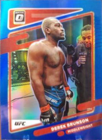 Derek Brunson 2022 Panini Donruss Optic UFC Base #46 Blue