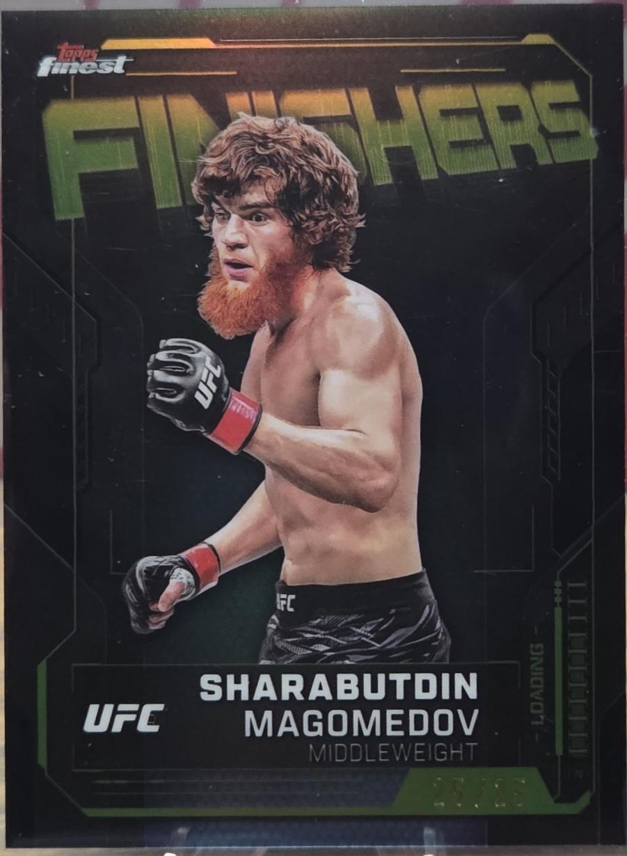 Shara Magomedov 2025 Topps Finest UFC Finishers #FN-11 Black Refractor