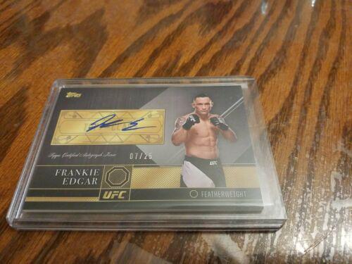 Frankie Edgar 2016 Topps UFC Top of the Class Top of the Class Autographs #TCA-FE Silver