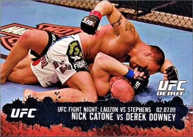 Nick Catone / Derek Downey 2009 Topps UFC Round 2 Base #125 Bronze