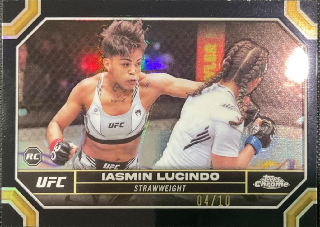Iasmin Lucindo 2024 Topps Chrome UFC Base #43 Black Refractor