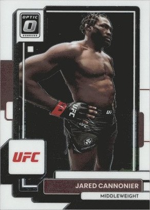 Jared Cannonier 2023 Panini Donruss Optic UFC Base #25 Black Pandora