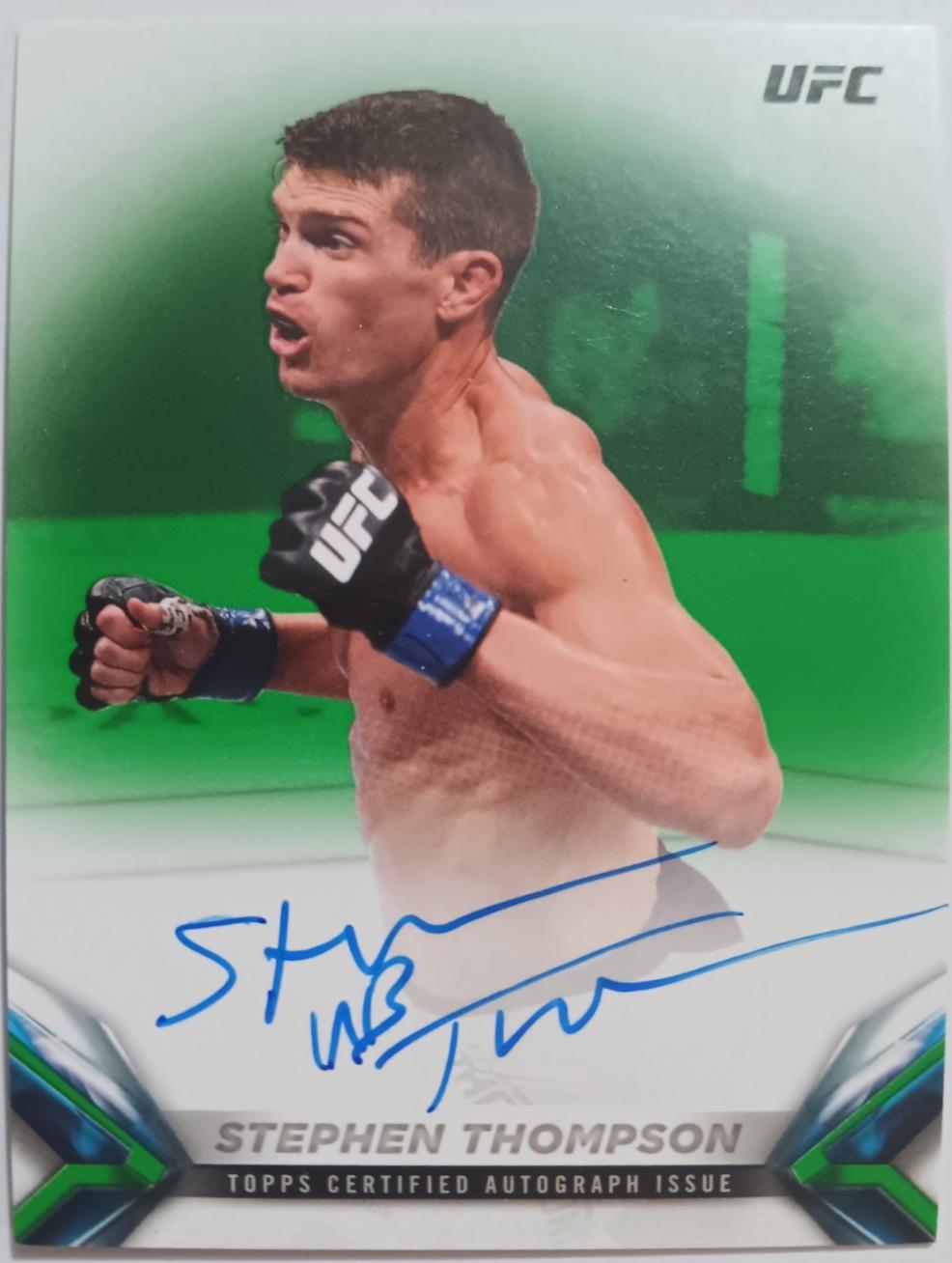 Stephen Thompson 2018 Topps UFC Knockout Knockoutautographs #KA-ST Green