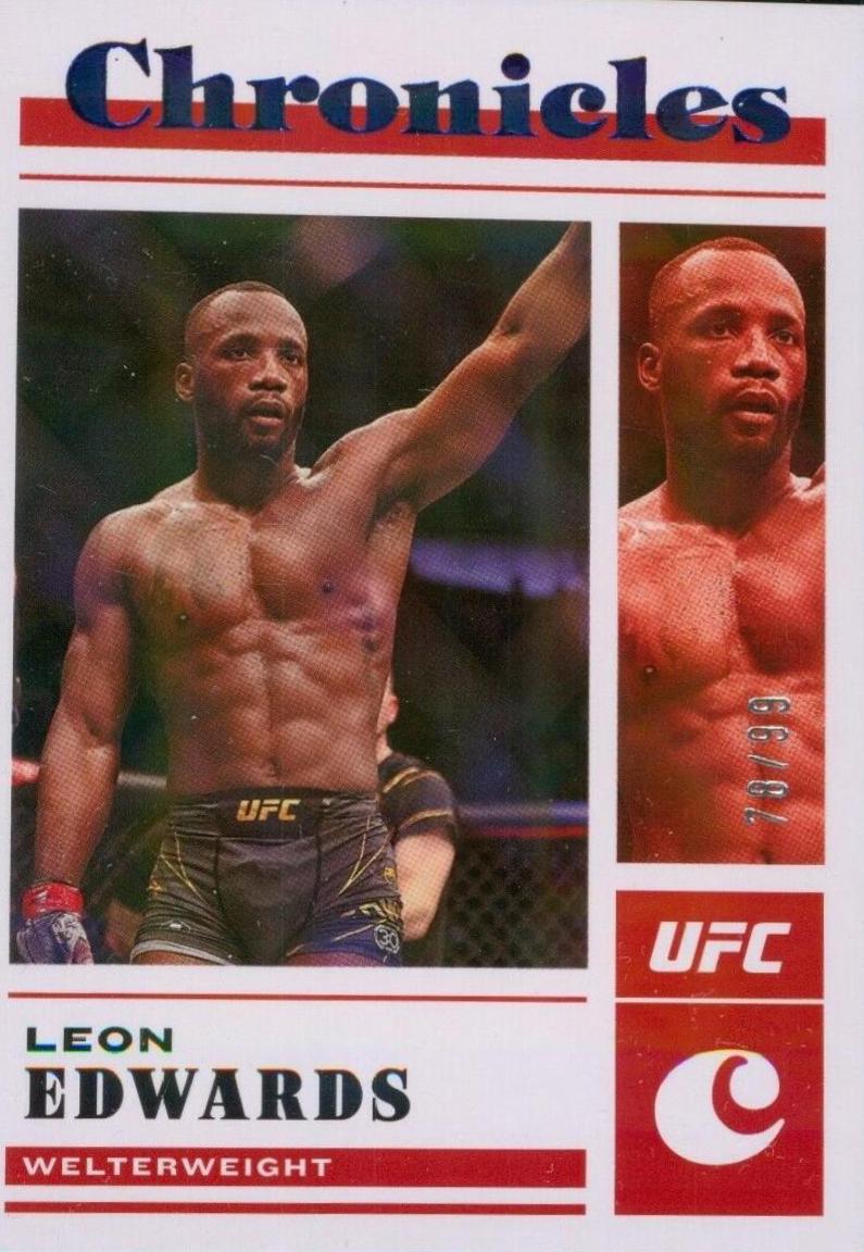 Leon Edwards 2023 Panini Chronicles UFC Base Chronicles #36 Blue