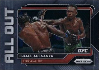 Israel Adesanya 2023 Panini Prizm UFC All Out #2 Black
