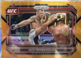Jack Hermansson 2023 Panini Prizm UFC Base #92 Orange