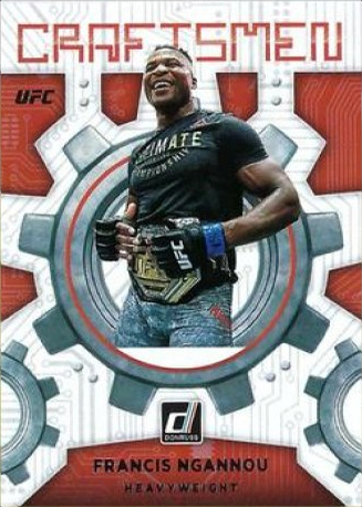 Francis Ngannou 2022 Panini Donruss UFC Craftsmen #9 Press Proof Gold