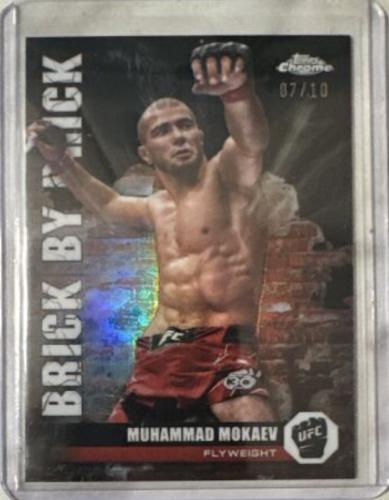 Muhammad Mokaev 2024 Topps Chrome UFC Brick by Brick #BYB-4 Black Refractor
