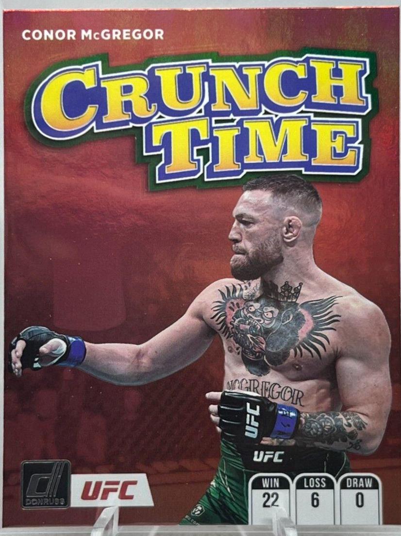 Conor McGregor 2022 Panini Donruss UFC Crunch Time #11 Press Proof