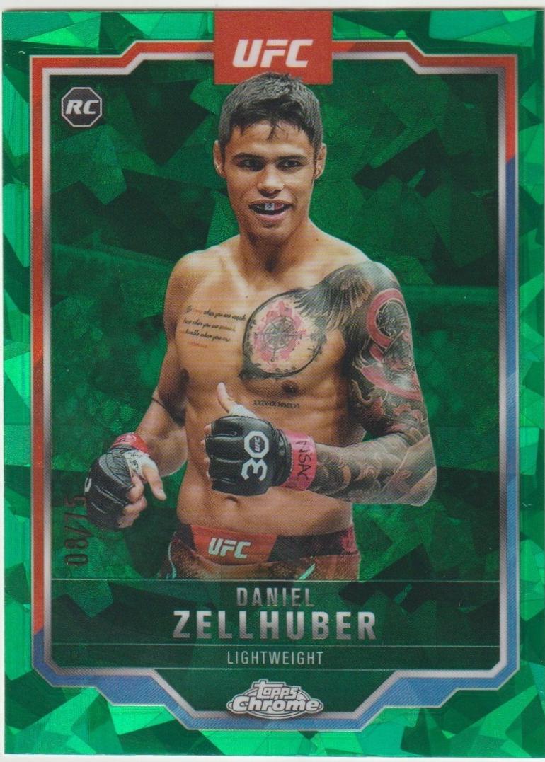 Daniel Zellhuber 2025 Topps Chrome Sapphire UFC Base Sapphire #189 Green Sapphire