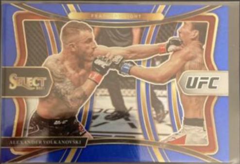 Alexander Volkanovski 2021 Panini Select UFC Premier Level #155 Blue