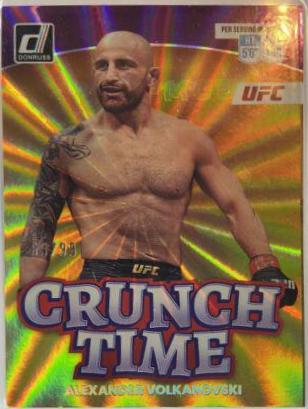 Alexander Volkanovski 2023 Panini Donruss UFC Crunch Time #5 Purple Laser