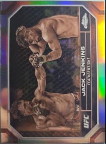 Jack Jenkins 2024 Topps Chrome UFC Base #84 Sepia Refractor