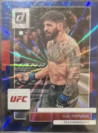 Ilia Topuria 2023 Panini Donruss UFC Base #72 Blue Laser