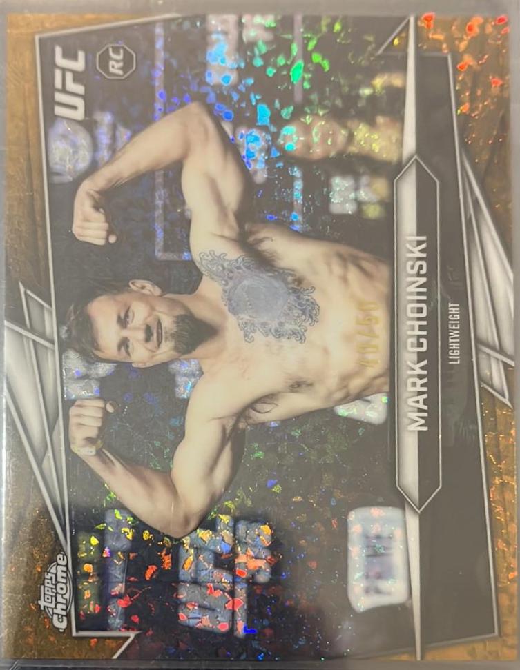 Mark Choinski 2026 Topps Chrome UFC Base #102 Gold Mini Diamonds Refractor