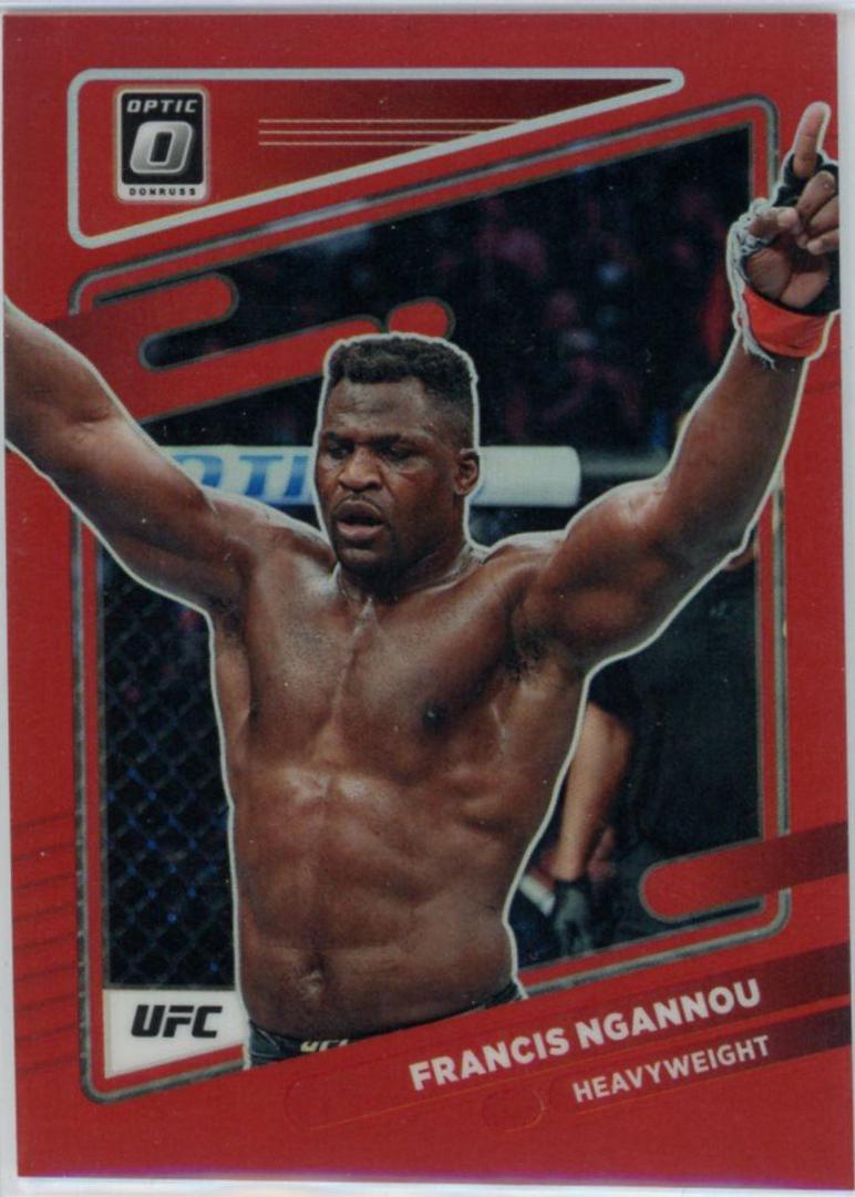 Francis Ngannou 2022 Panini Donruss Optic UFC Base #30 Red