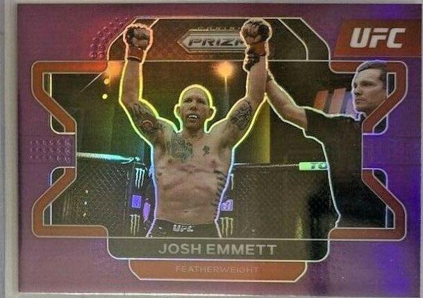 Josh Emmett 2022 Panini Prizm UFC Base #24 Purple