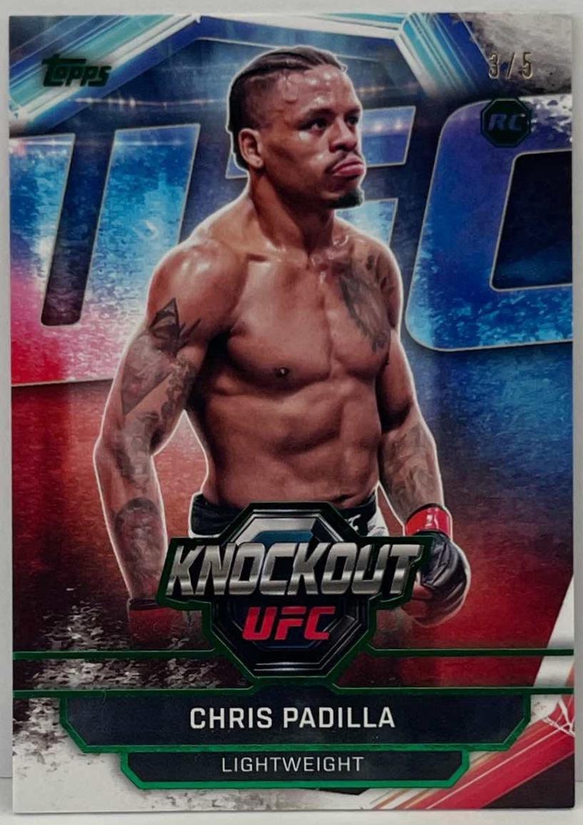 Chris Padilla 2026 Topps Knockout UFC Base #60 Emerald