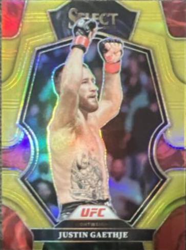 Justin Gaethje 2023 Panini Select UFC Concourse #47 Gold