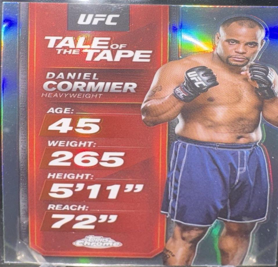 Daniel Cormier 2025 Topps Chrome UFC Tale of the Tape #TTT-22 Refractor