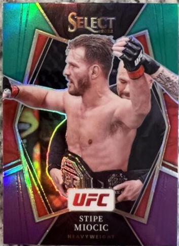 Stipe Miocic 2022 Panini Select UFC Premier Level #181 Green and Purple