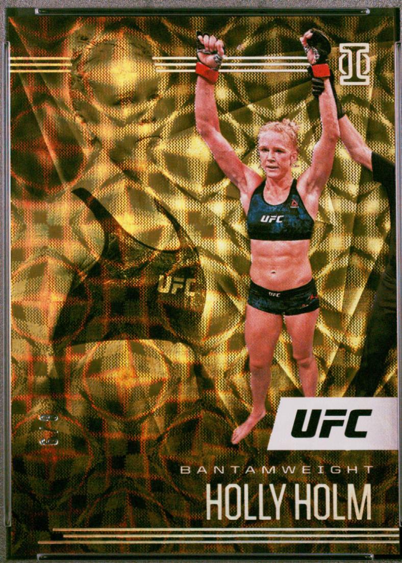 Holly Holm 2021 Panini Chronicles UFC Base Illusions #169 Asia Gold