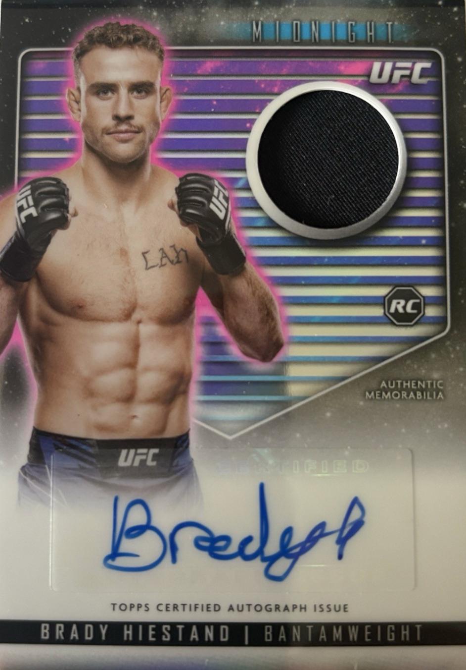 Brady Hiestand 2024 Topps Midnight UFC Relic Autographs #RCA-BHD