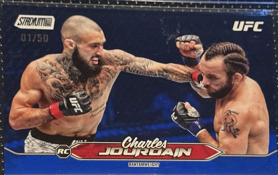 Charles Jourdain 2025 Topps Stadium Club UFC Base #136 Blue