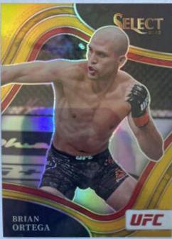 Brian Ortega 2022 Panini Select UFC Mezzanine #348 Gold