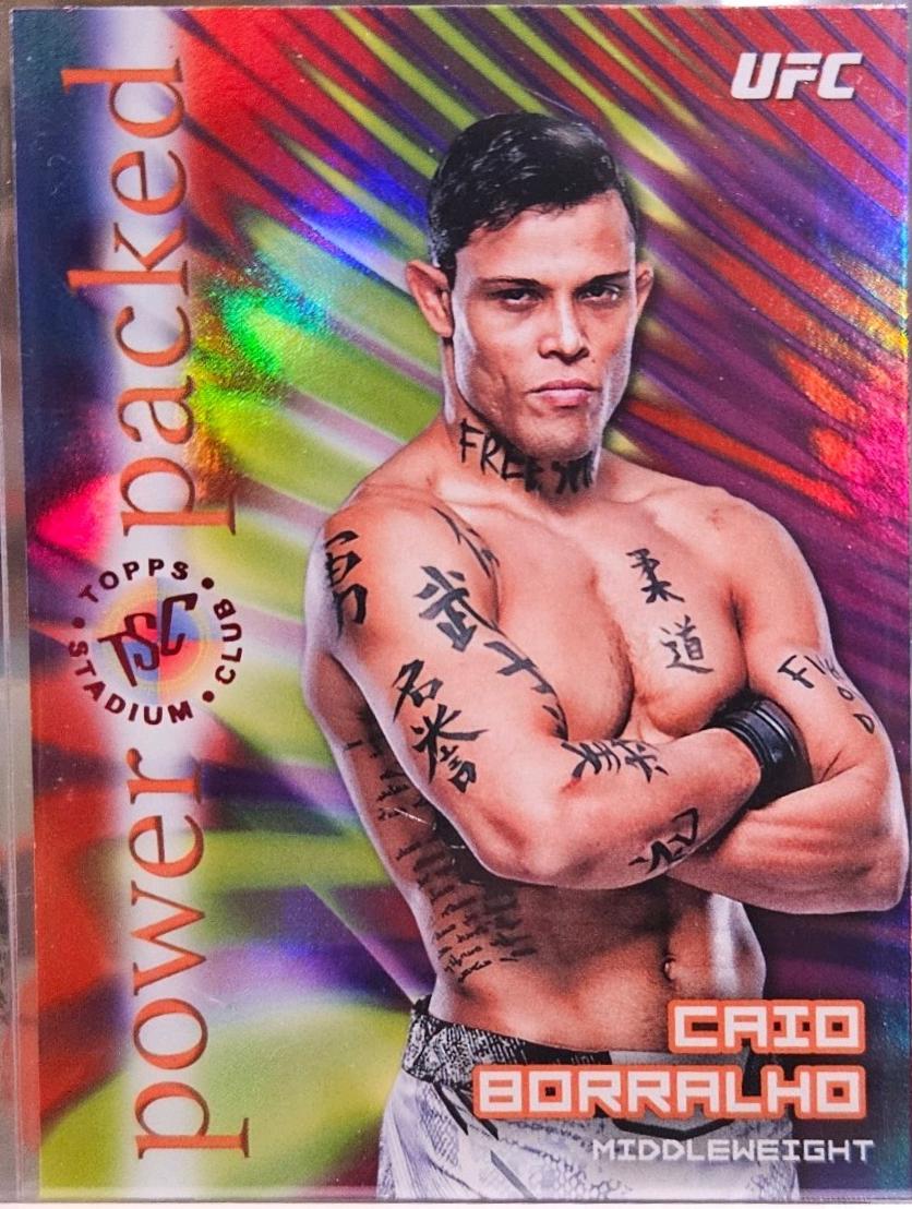 Caio Borralho 2025 Topps Stadium Club UFC Power Packed #PD-2 Red