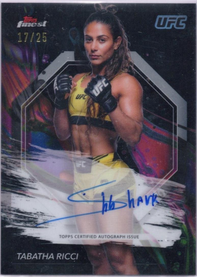 Tabatha Ricci 2024 Topps Finest UFC Finest Autographs #FA-TAR Black Refractor