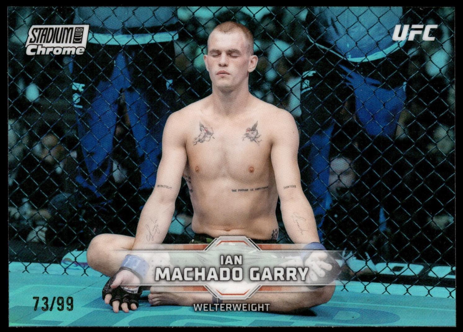Ian Machado Garry 2026 Topps Stadium Club UFC Chrome Base #CB-52 Turquoise Refractor