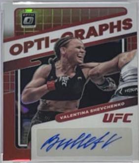 Valentina Shevchenko 2022 Panini Donruss Optic UFC Opti-Graphs #34 Red