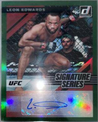 Leon Edwards 2022 Panini Donruss UFC Signature Series #25 Green