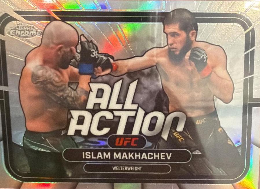Islam Makhachev 2026 Topps Chrome UFC All-Action #AA-45 Refractor