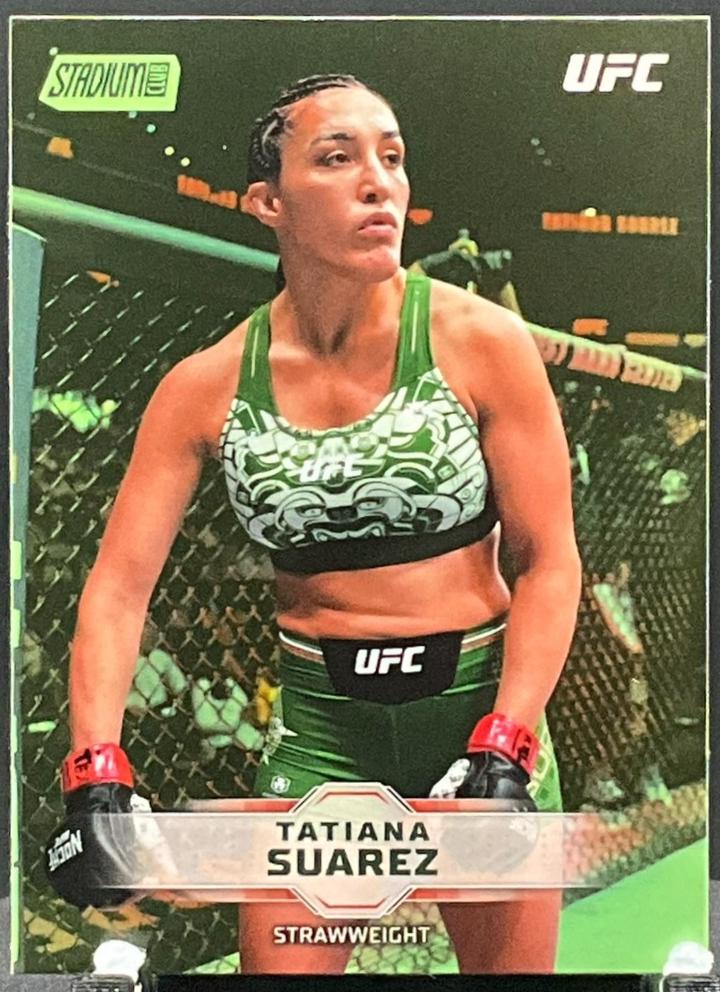 Tatiana Suarez 2026 Topps Stadium Club UFC Base #111 Lime Green